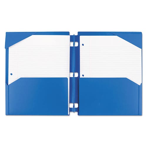 Five Star Snap-in Plastic Folder 20-sheet Capacity 11 X 8.5 Assorted Snap Closure 2/set - School Supplies - Five Star®