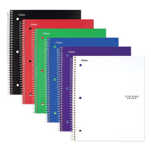 Five Star Wirebound Notebook 1 Subject Medium/college Rule Randomly Assorted Covers 11 X 8.5 100 Sheets 6/pack - School Supplies - Five