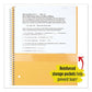 Five Star Wirebound Notebook 1 Subject Medium/college Rule Red Cover 11 X 8.5 100 Sheets - School Supplies - Five Star®
