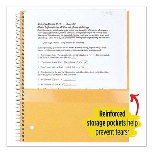 Five Star Wirebound Notebook 1 Subject Medium/college Rule Red Cover 11 X 8.5 100 Sheets - School Supplies - Five Star®