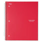 Five Star Wirebound Notebook 1 Subject Wide/legal Rule Red Cover 10.5 X 8 100 Sheets - School Supplies - Five Star®
