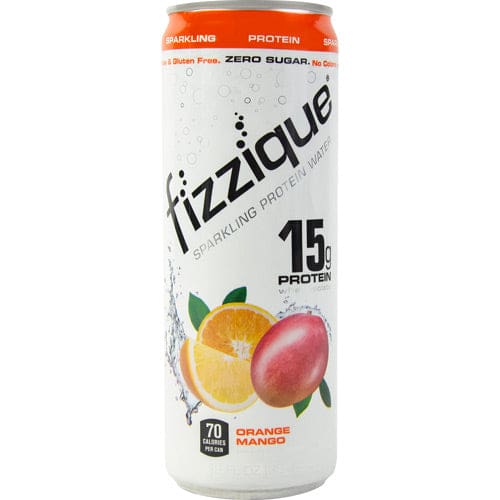 Fizzique Sparkling Protein Water Orange Mango 12 ea - Fizzique