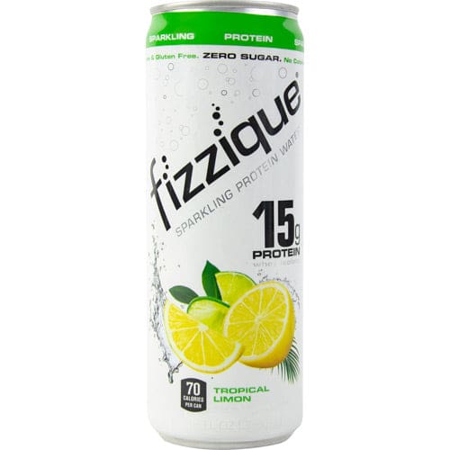 Fizzique Sparkling Protein Water Tropical Limon 12 ea - Fizzique
