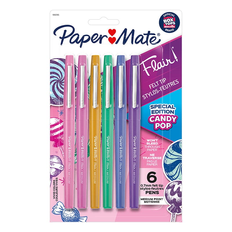 Flair 6 Color Med Candy Pop Pens Papermate (Pack of 3) - Pens - Sanford L.p.