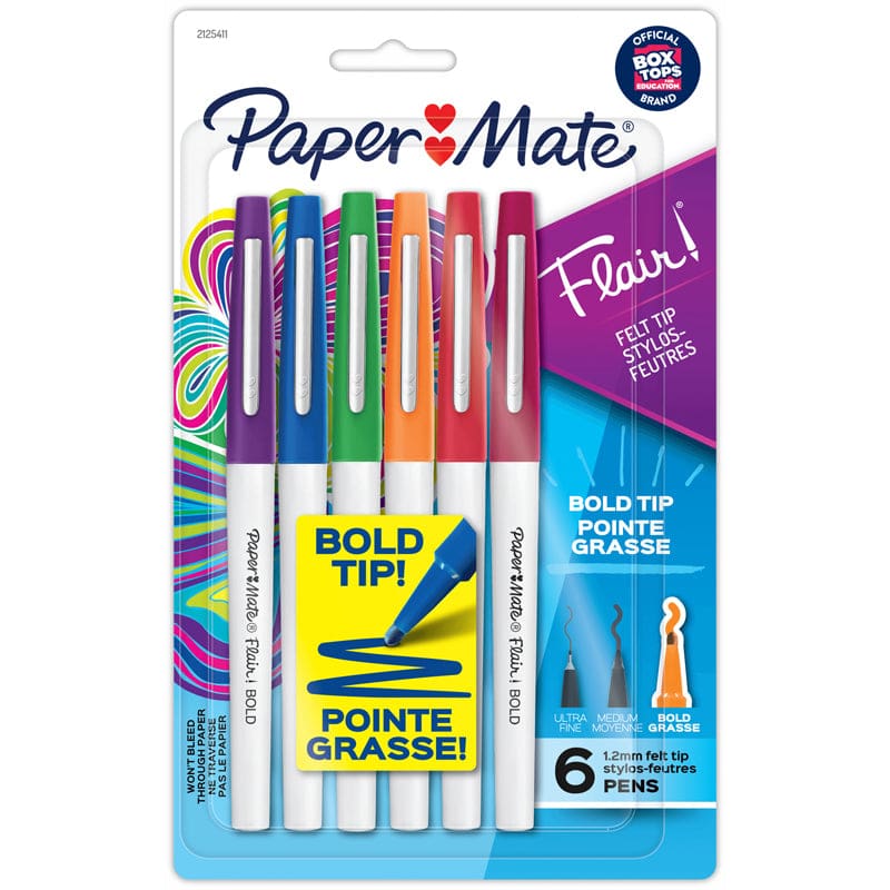 Flair Bold Pen Assorted 6Ct Paper Mate (Pack of 3) - Pens - Sanford L.p.