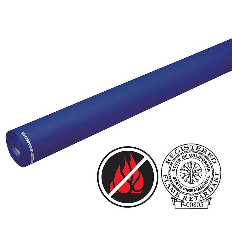 Flame Retardant Roll Sapphire Blue 4Ftx100Ft - Bulletin Board & Kraft Rolls - Dixon Ticonderoga Co - Pacon
