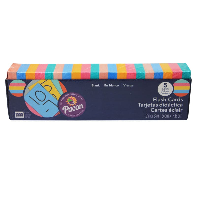 Flash Cards Assorted Clr 2X3 (Pack of 2) - Flash Cards - Dixon Ticonderoga Co - Pacon