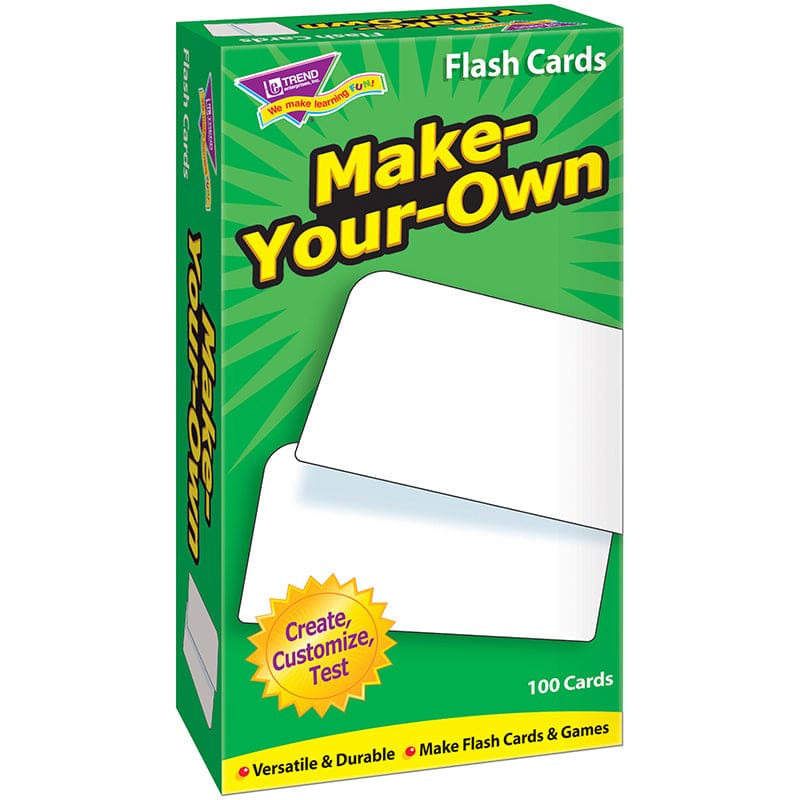 Flash Cards Make Your Own 100/Box (Pack of 6) - Flash Cards - Trend Enterprises Inc.