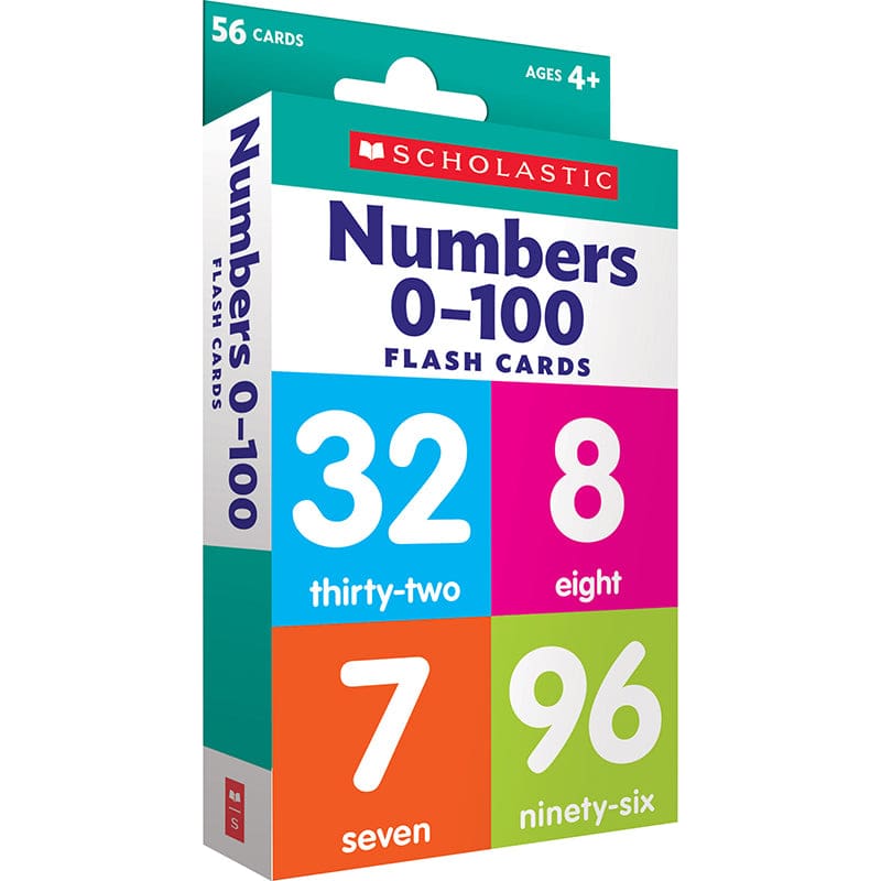 Flash Cards Numbers To 100 (Pack of 12) - Flash Cards - Scholastic Teaching Resources