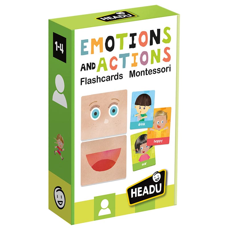 Flashcards Emotions & Actions Montessori (Pack of 3) - Games - Headu Usa LLC