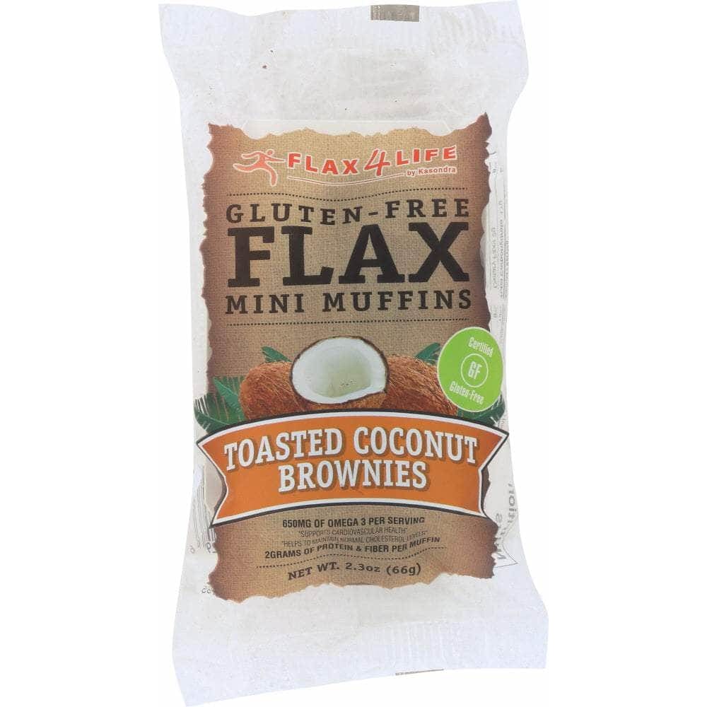 Flax4Life Flax4Life Singe Serve Toasted Coconut Brownies MIni Muffins, 2.30 oz