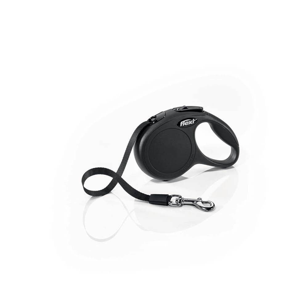 Flexi Classic Retractable Tape Dog Leash Black 10 ft Extra-Small - Pet Supplies - Flexi