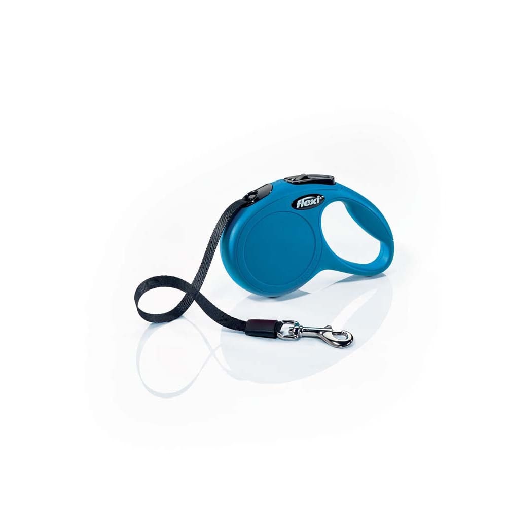 Flexi Classic Retractable Tape Dog Leash Blue 10 ft Extra-Small - Pet Supplies - Flexi
