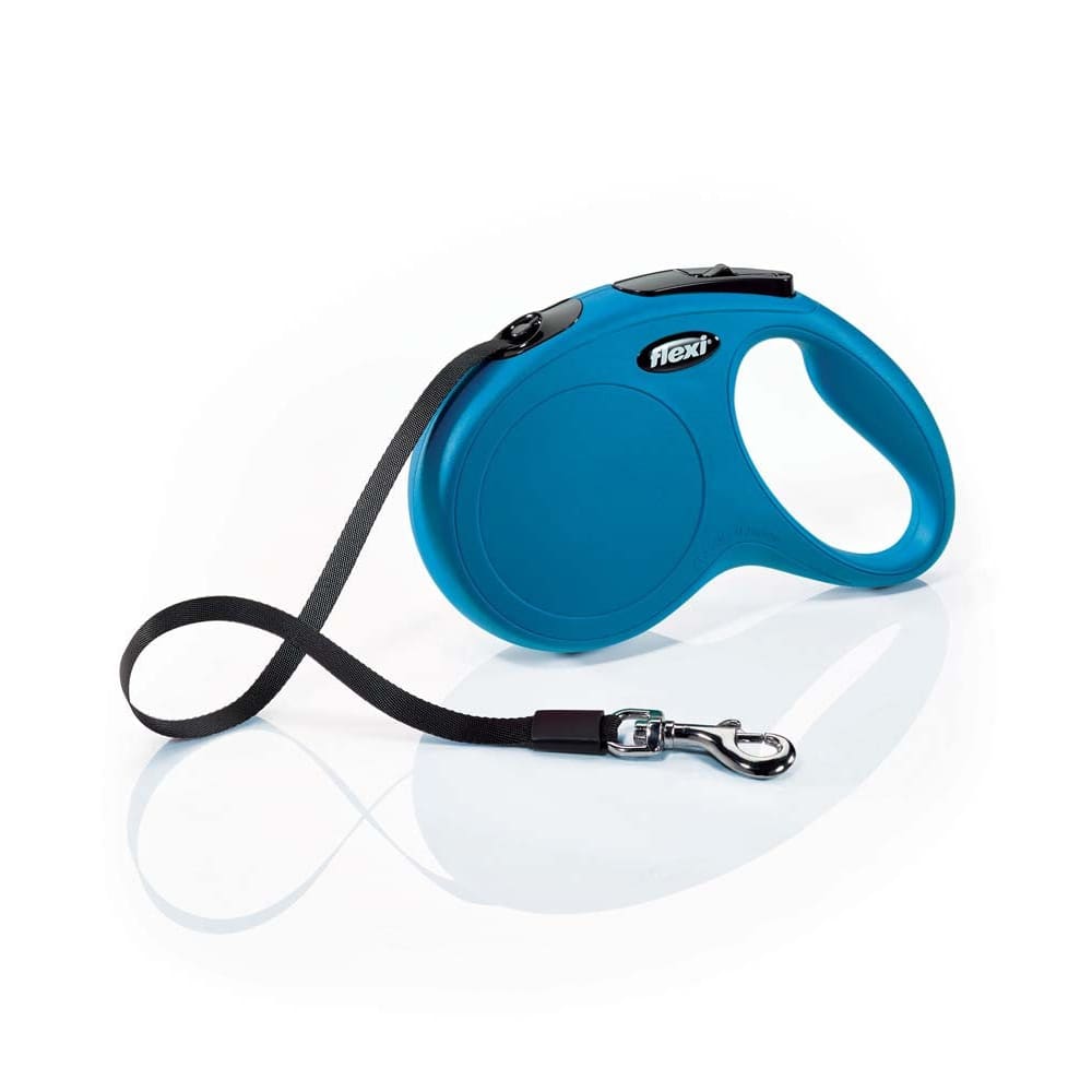Flexi Classic Retractable Tape Dog Leash Blue 16 ft Medium - Pet Supplies - Flexi