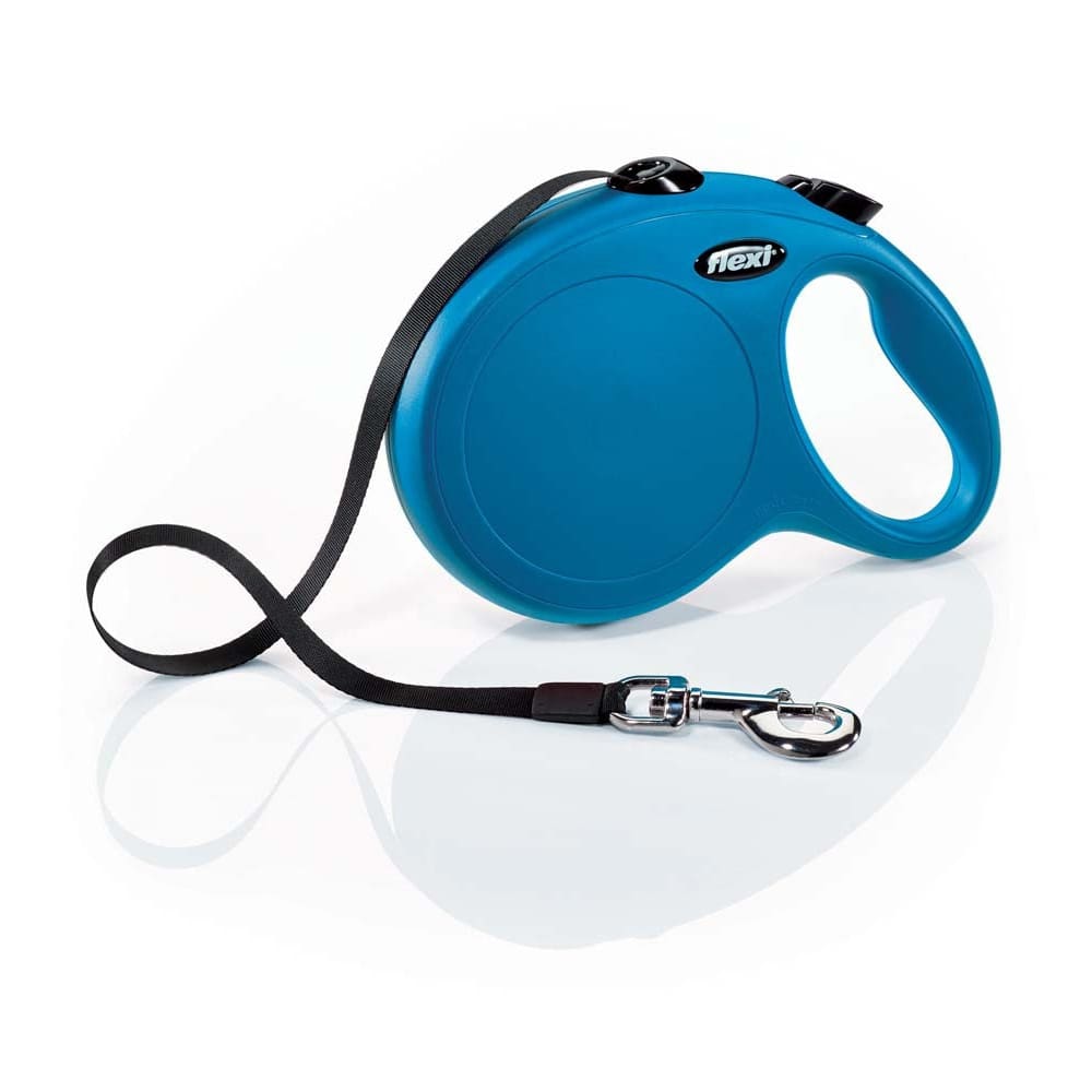 Flexi Classic Retractable Tape Dog Leash Blue 26 ft Large - Pet Supplies - Flexi