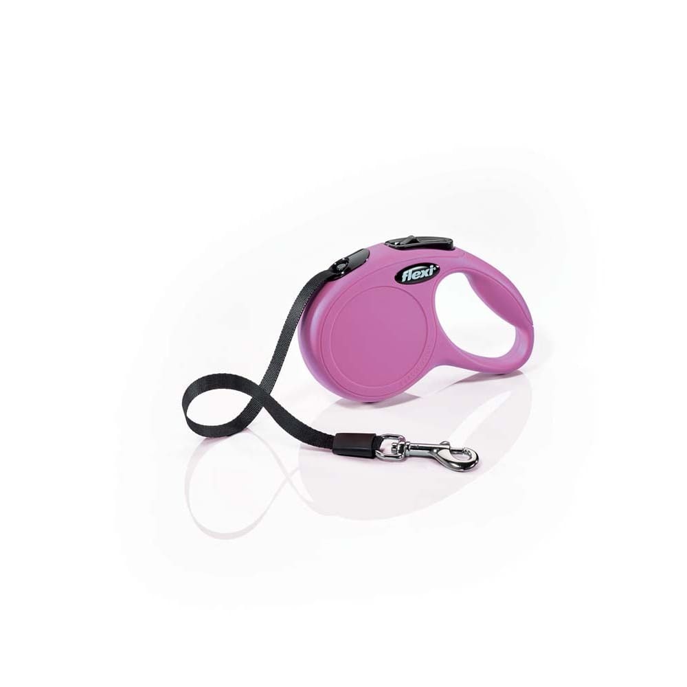 Flexi Classic Retractable Tape Dog Leash Pink 10 ft Extra-Small - Pet Supplies - Flexi