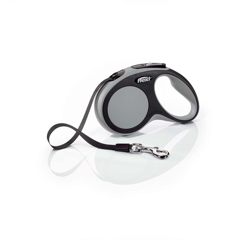 Flexi Comfort Retractable Tape Dog Leash Grey 16 ft Small - Pet Supplies - Flexi