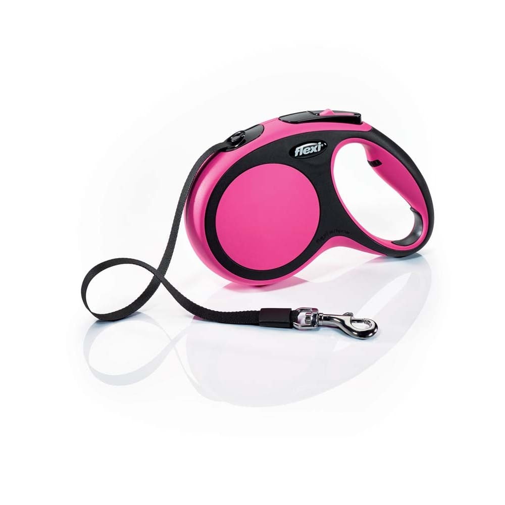 Flexi Comfort Retractable Tape Dog Leash Pink 16 ft Medium - Pet Supplies - Flexi