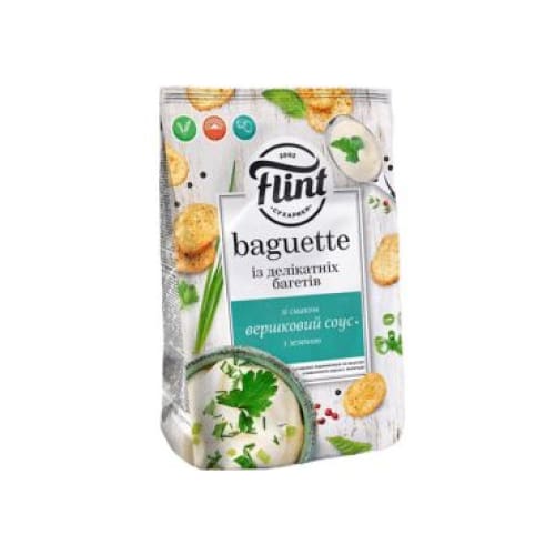 FLINT BAGUETTE SOUR CREAM Bread Chips 3.88 oz. (110 g.) - FLINT