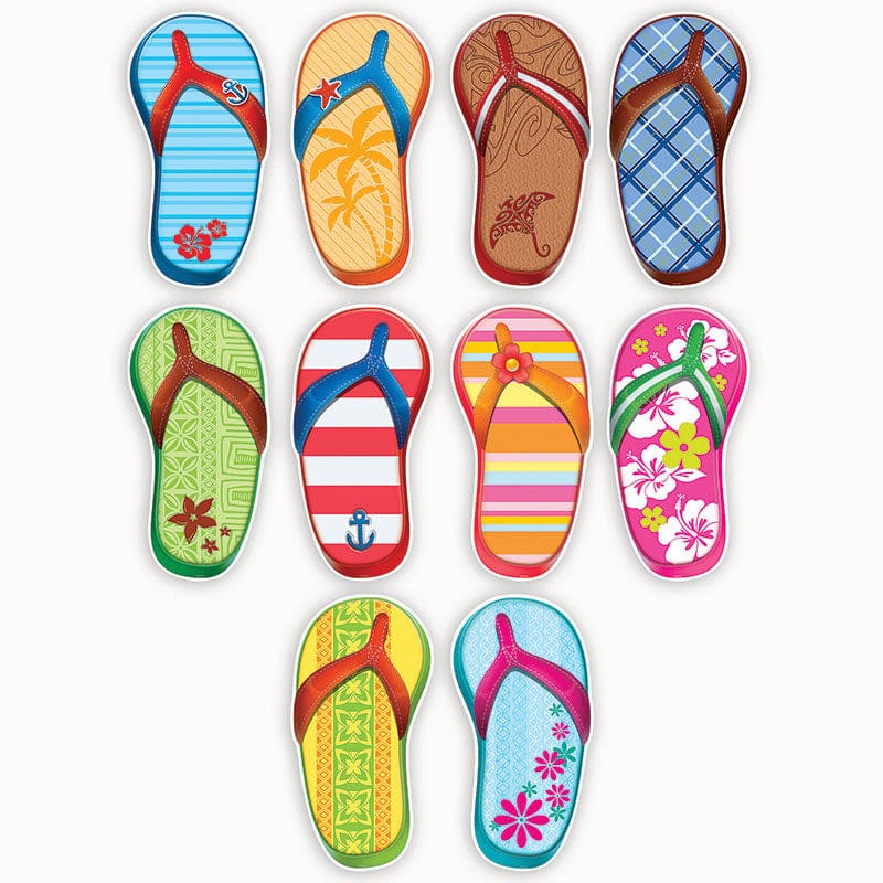 Flip Flops Accents (Pack of 8) - Accents - Teacher Created Resources