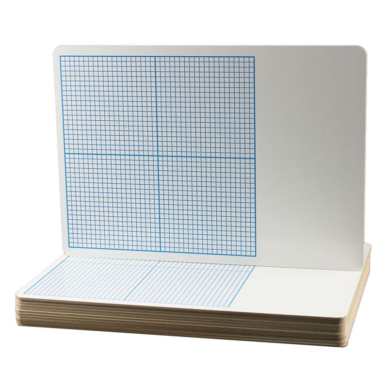 Flipside 12Pk 1/4In Graph Dry Erase Boards Class Pack 11 X 16 - Dry Erase Boards - Flipside