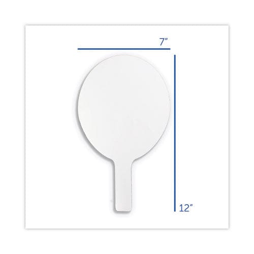 Flipside Dry Erase Paddle 12 X 7 White Surface 12/pack - School Supplies - Flipside