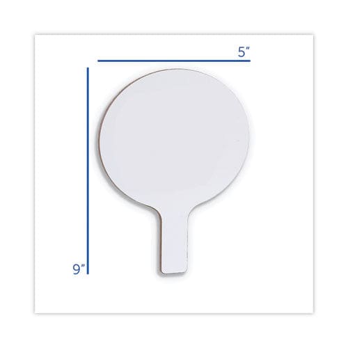 Flipside Dry Erase Paddle 9 X 5 White Surface 12/pack - School Supplies - Flipside