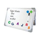 Flipside Dual-sided Desktop Dry Erase Board 18 X 12 White Surface Silver Aluminum Frame - School Supplies - Flipside