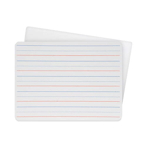 Flipside Two-sided Red And Blue Ruled Dry Erase Board 12 X 9 Ruled White Front/unruled White Back 12/pack - School Supplies - Flipside
