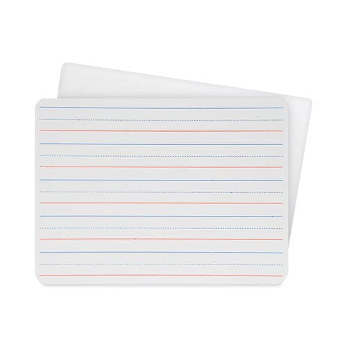 Flipside Two-sided Red And Blue Ruled Dry Erase Board 12 X 9 Ruled White Front/unruled White Back 24/pack - School Supplies - Flipside