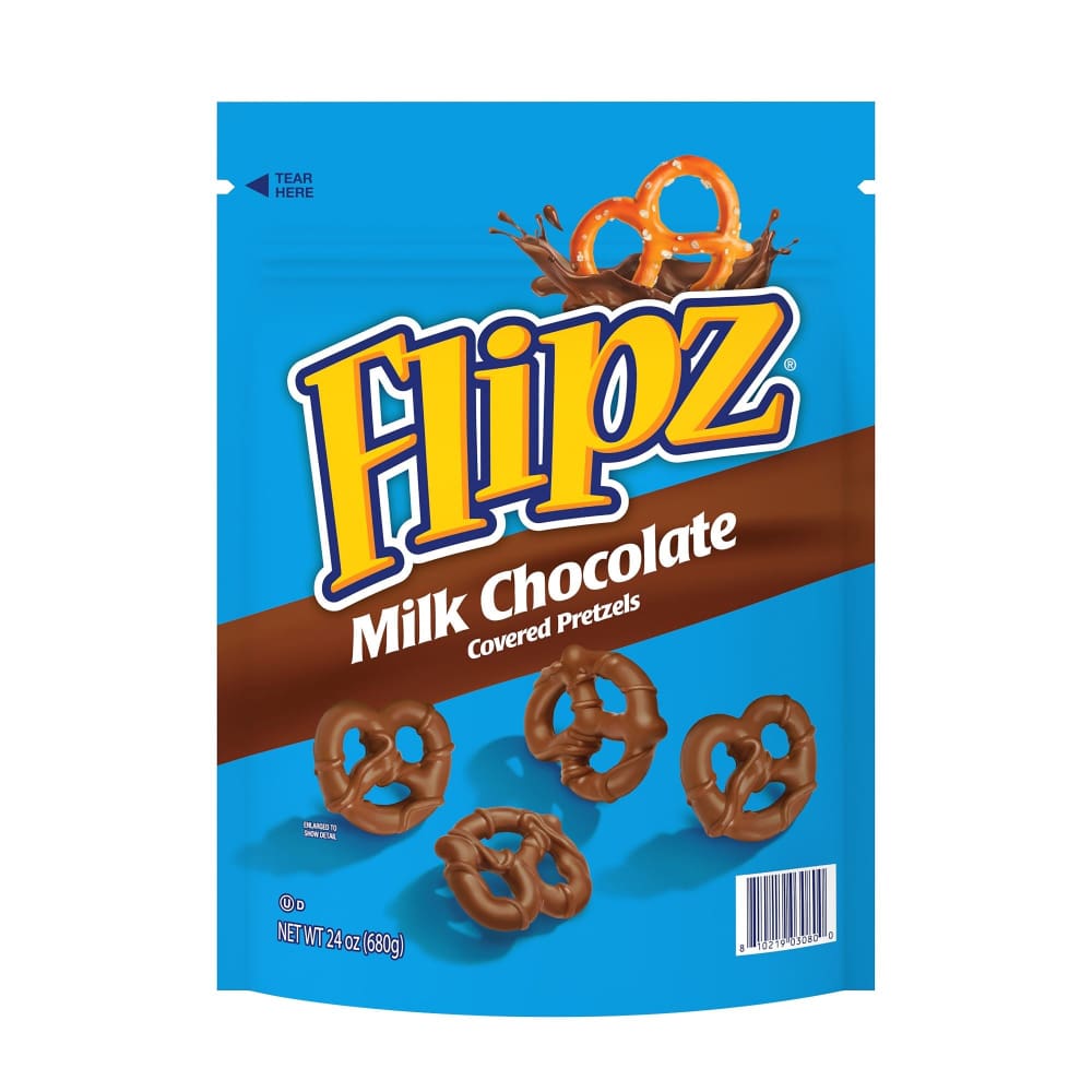 Flipz Milk Chocolate Covered Pretzels 24oz - Flipz