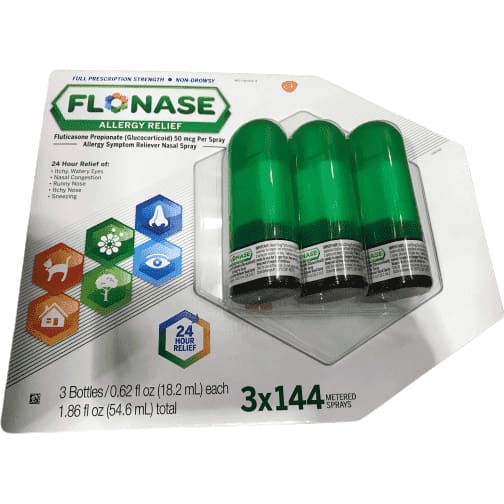 Flonase Allergy Relief Nasal Spray - 120 Metered Sprays - Total 360 sprays - ShelHealth.Com