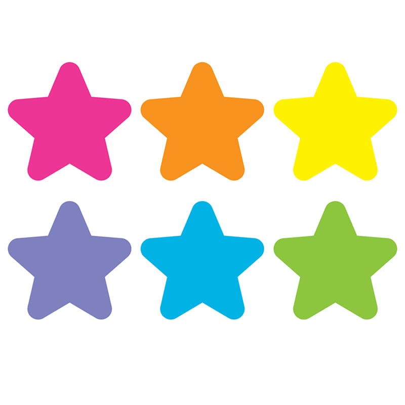 Floor Markers Brt Stars 4In Carpet (Pack of 6) - Classroom Management - Teacher Created Resources