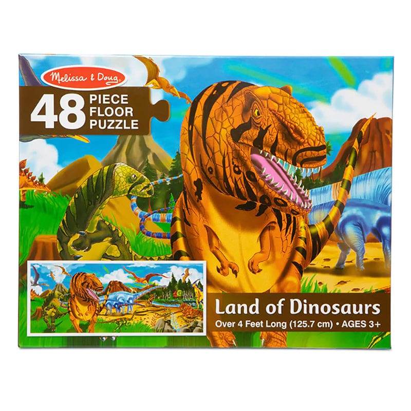 Floor Puzzle Land Of Dinosaurs (Pack of 2) - Floor Puzzles - Melissa & Doug