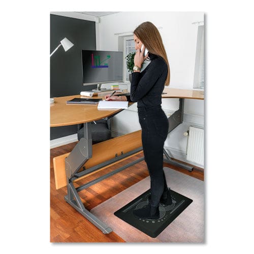 Floortex Afs-tex 2000 Anti-fatigue Mat Rectangle 16 X 24 Midnight Black - Janitorial & Sanitation - Floortex®