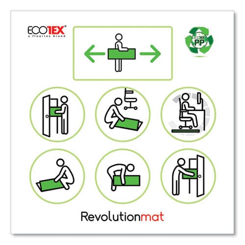 Floortex Ecotex Polypropylene Anti-slip Foldable Chair Mat For Hard Floors 45 X 53 Translucent - Furniture - Floortex®