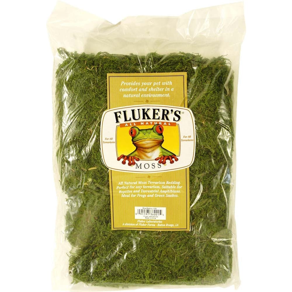 Fluker’s All Natural Moss Bedding Substrate Green 8 qt Large - Pet Supplies - Fluker’s