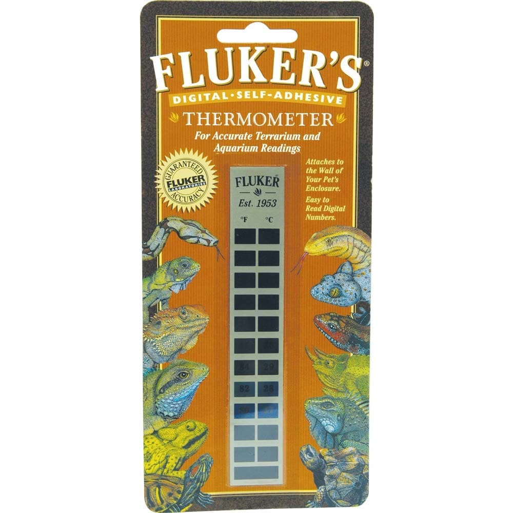 Fluker’s Digital Self-Adhesive Thermometer White - Pet Supplies - Fluker’s