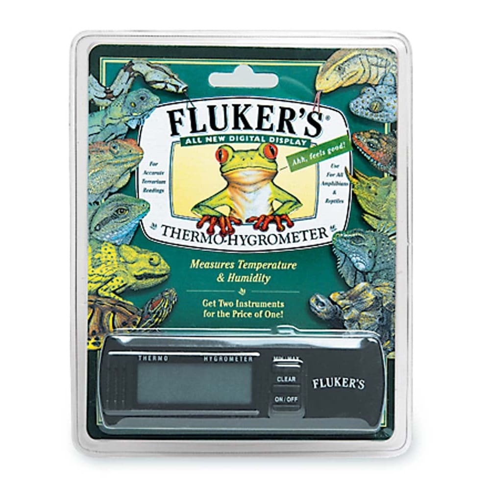 Fluker’s Digital Thermo-Hygrometer Black - Pet Supplies - Fluker’s
