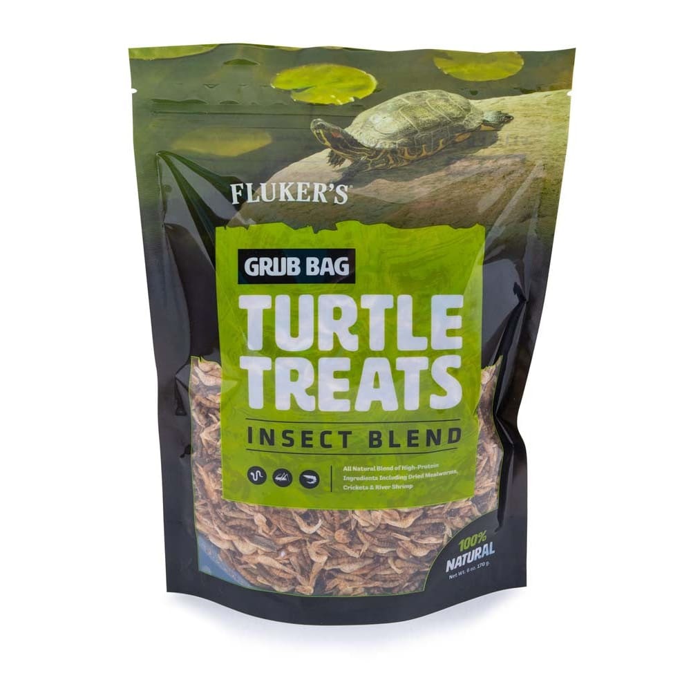 Flukers Grub Bag Turtle Treat Insect Blend Dry Food 6 oz - Pet Supplies - Flukers