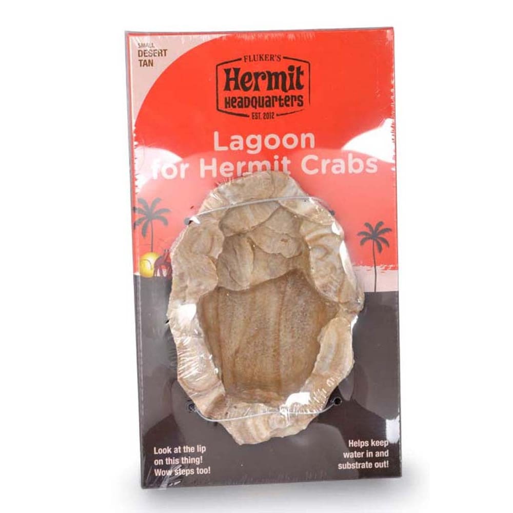 Fluker’s Hermit Crab Lagoon Desert Tan 6 in x 4 in Small - Pet Supplies - Fluker’s