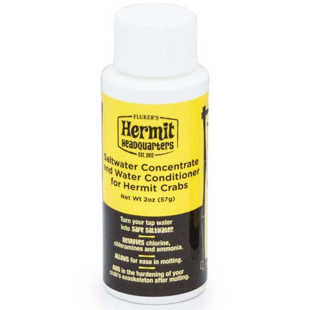 Fluker’s Hermit Crab Saltwater Concentrate and Water Conditioner 2 oz - Pet Supplies - Fluker’s