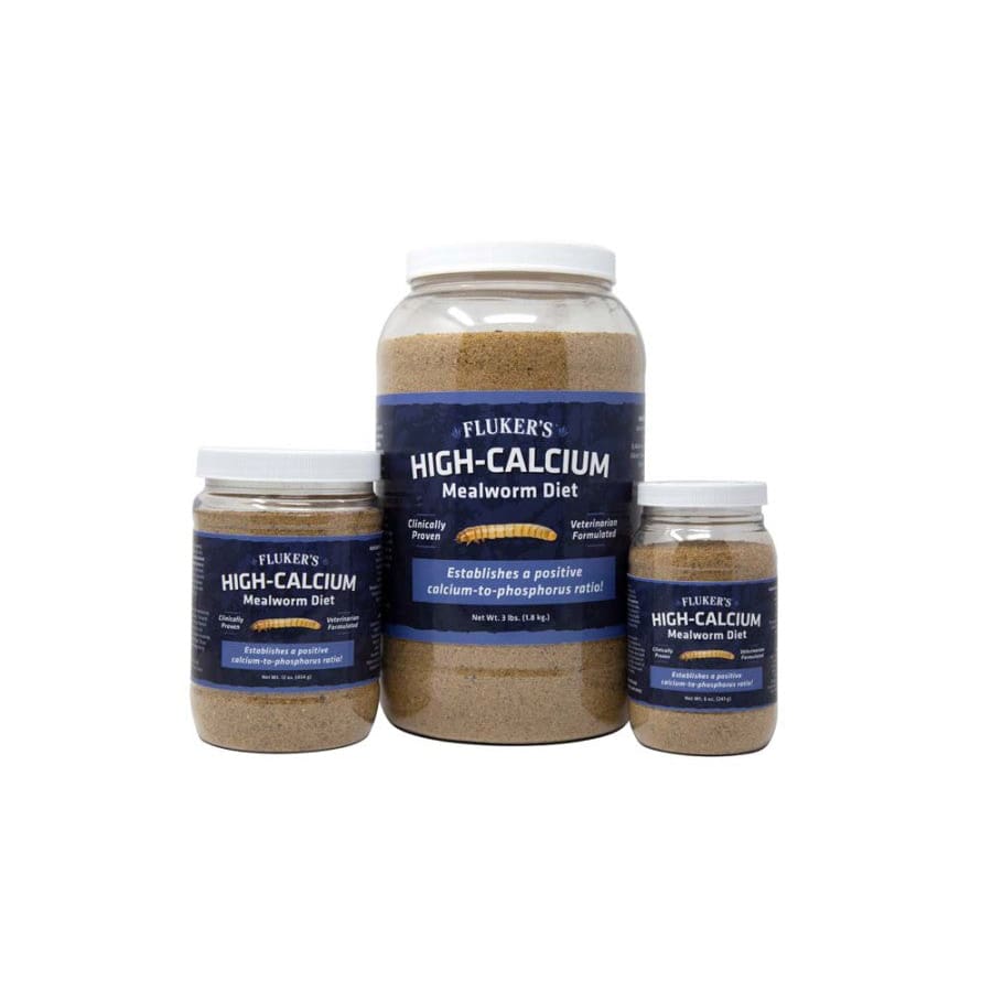 Flukers High-Calcium Mealworm Diet Supplement 12 oz - Pet Supplies - Flukers