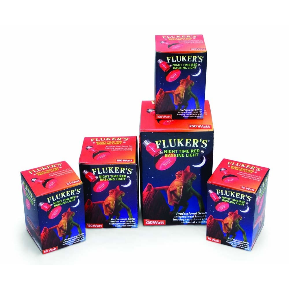 Fluker’s Night Time Red Basking Spotlight Infrared Heat Lamp 50 Watts - Pet Supplies - Fluker’s
