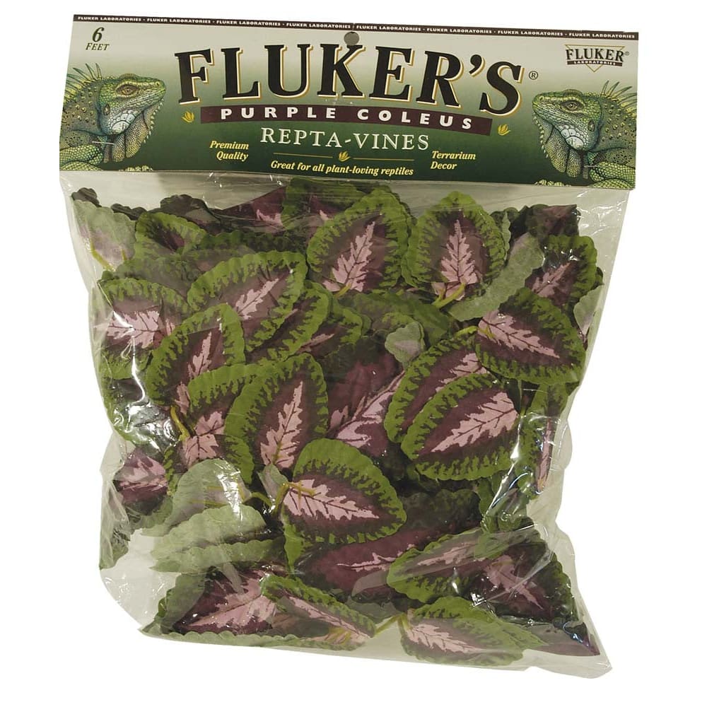 Fluker’s Purple Coleus Repta-Vines Green Purple 6 ft - Pet Supplies - Fluker’s