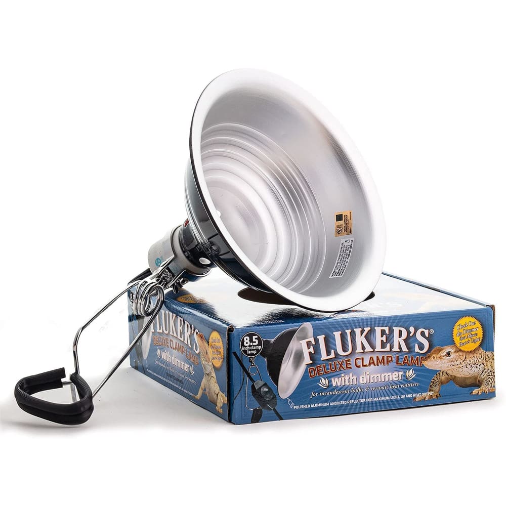 Flukers Repta-Clamp Lamp Ceramic W and Dim Switch 8.5In - Pet Supplies - Flukers