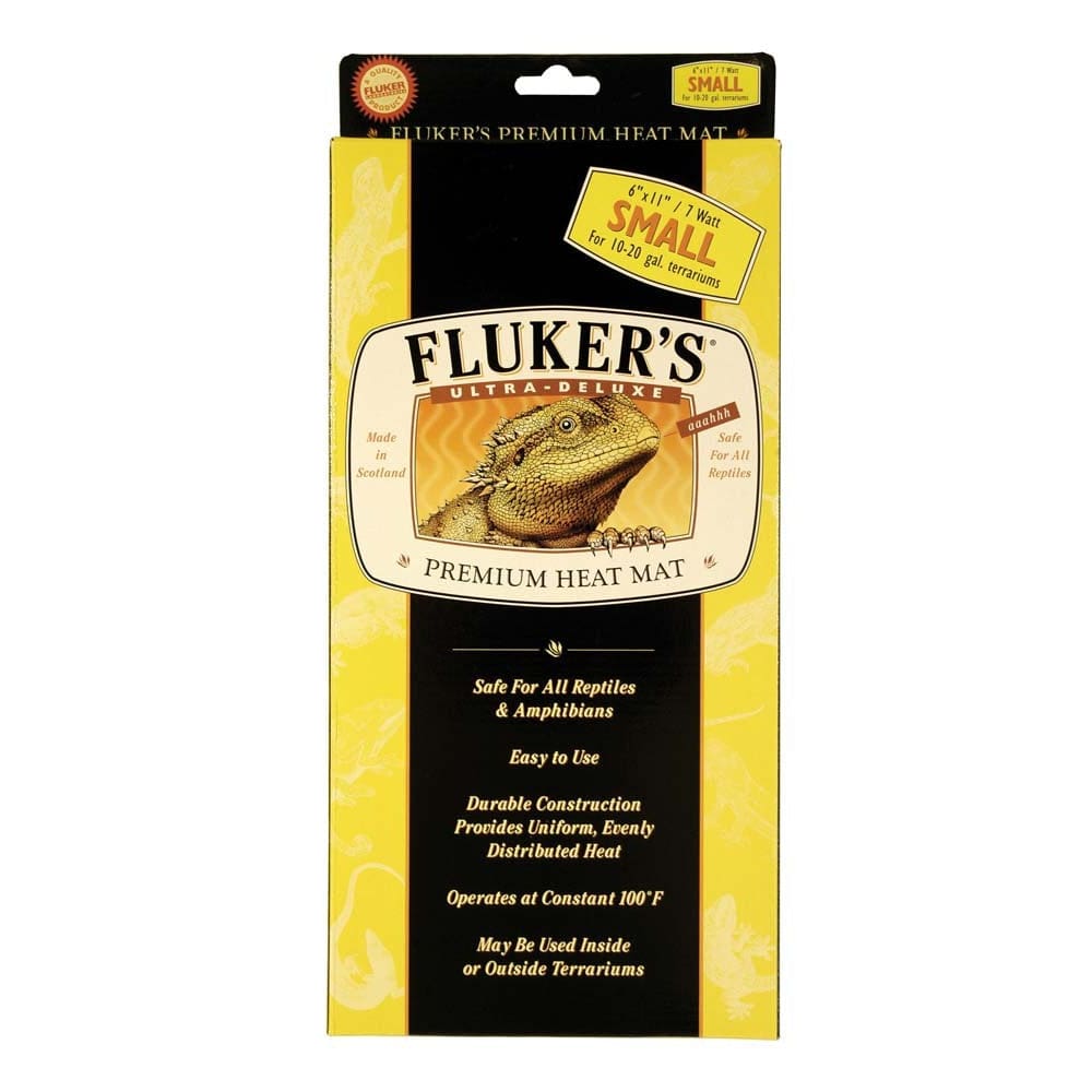Fluker’s Ultra-Deluxe Premium Heat Mat for Reptiles 6 in x 11 in Small - Pet Supplies - Fluker’s