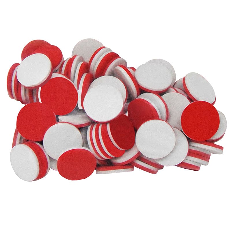 Foam Counters Red & White (Pack of 10) - Counting - Teacher Created Resources