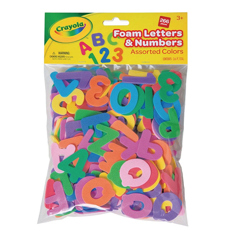 Foam Letters & Numbers 266Ct Assorted Colors (Pack of 6) - Foam - Dixon Ticonderoga Co - Pacon