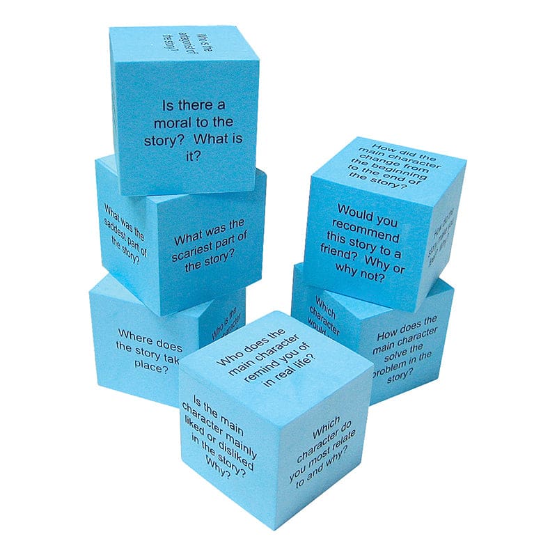Foam Reading Comprehension Cubes (Pack of 6) - Comprehension - Teacher Created Resources